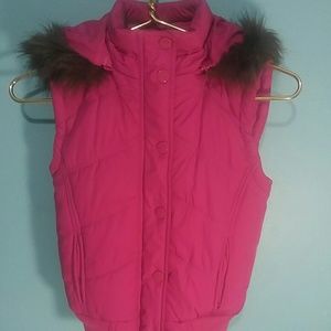 Kids Pink Winter Vest